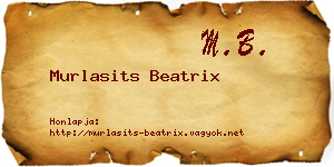 Murlasits Beatrix névjegykártya