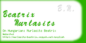 beatrix murlasits business card